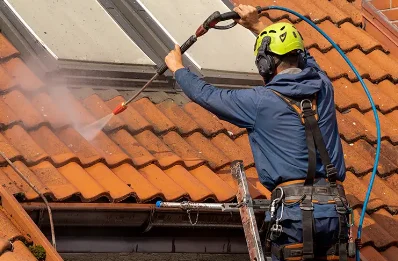 Démoussage et hydrofuge de toiture à Mirbel